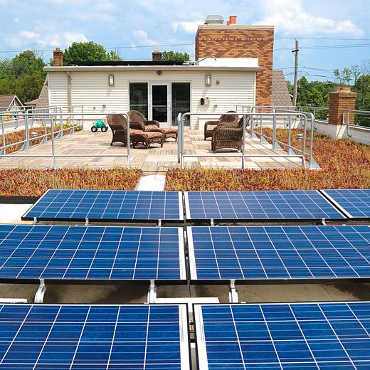 可持续性:哈丁住宅太阳能电池板
