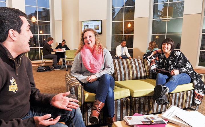 image of students in Davidson Lounge