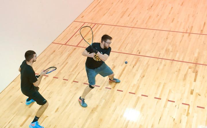 Image of Students Playing Racquetball